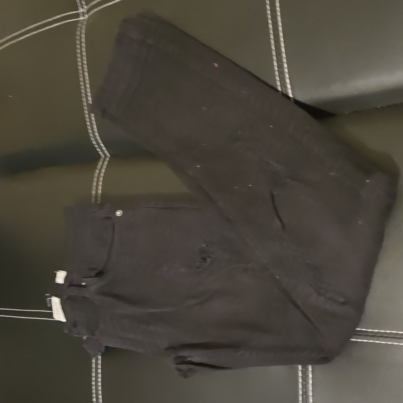 Evolution In Design Distressed Black Jeans - Picture 2 of 4